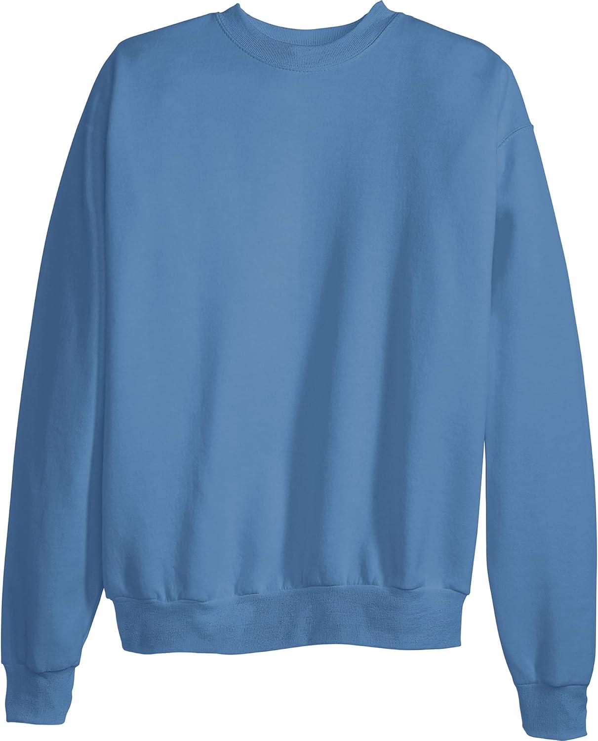 imageHanes Mens EcoSmart Sweatshirt 2 PackDenim Blue 1 Pack