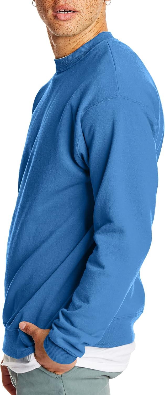 imageHanes Mens EcoSmart Sweatshirt 2 PackDenim Blue 1 Pack