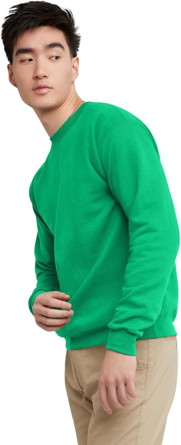 imageHanes Mens EcoSmart Sweatshirt 2 PackKelly Green 1 Pack