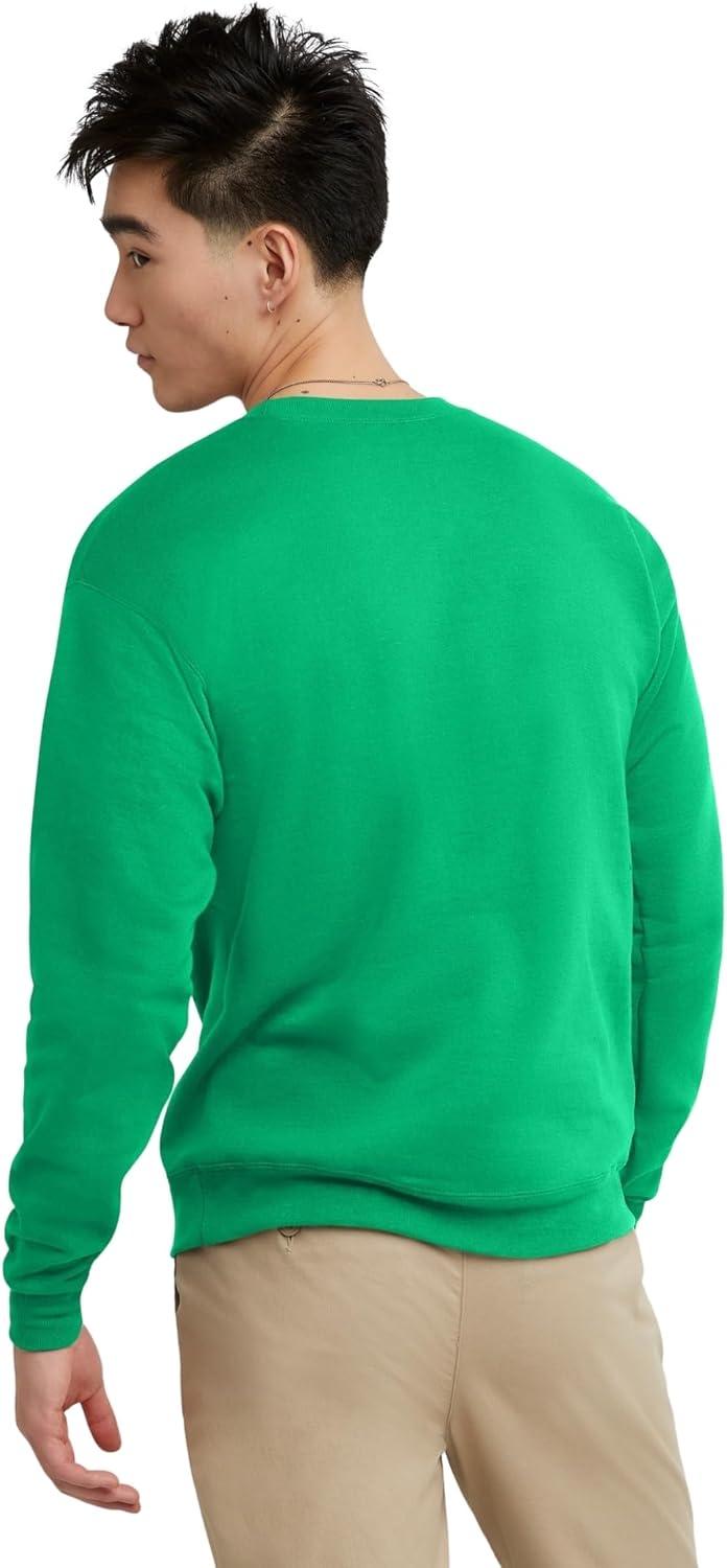 imageHanes Mens EcoSmart Sweatshirt 2 PackKelly Green 1 Pack
