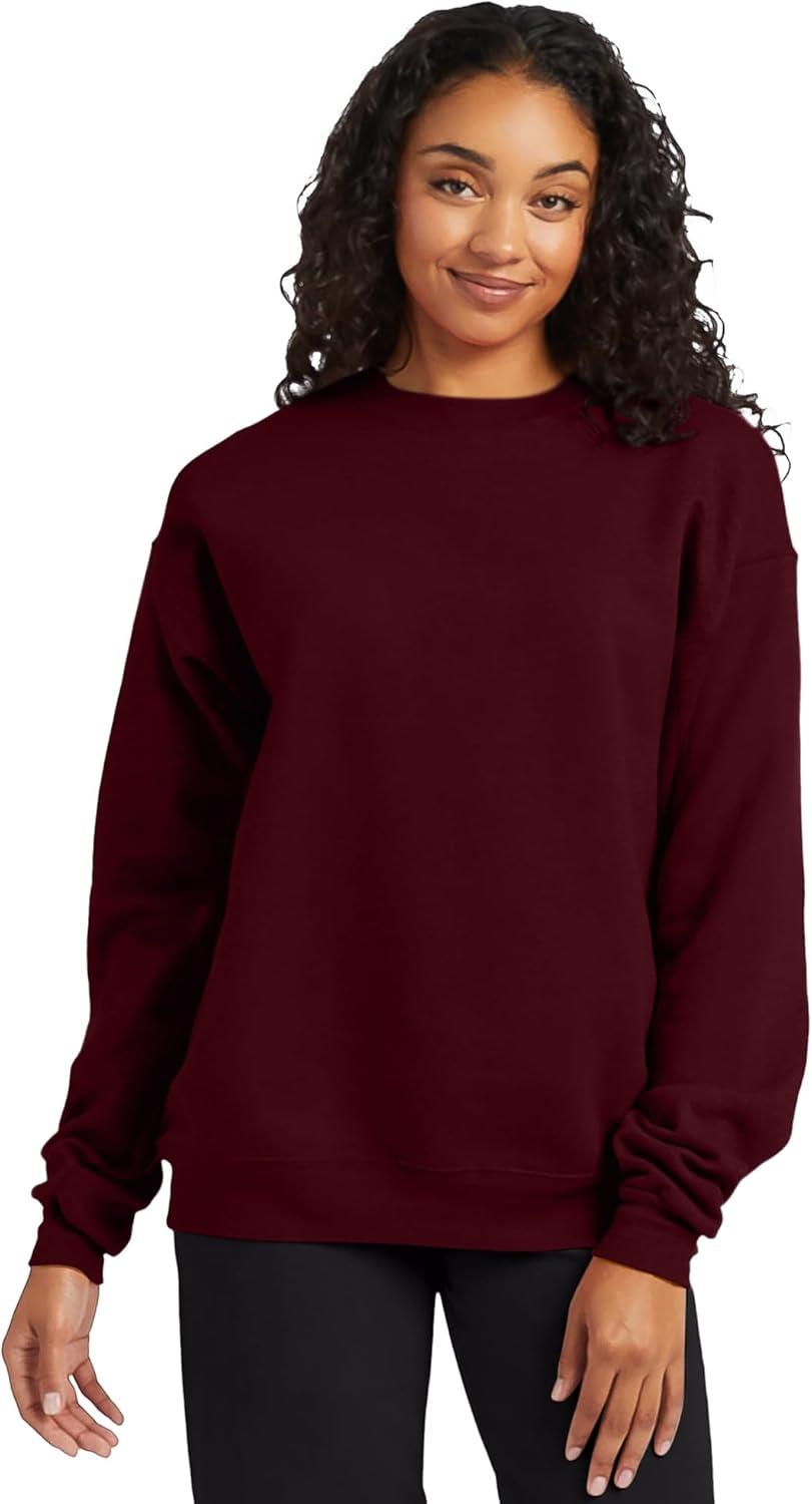 imageHanes Mens EcoSmart Sweatshirt 2 PackMaroon 1 Pack