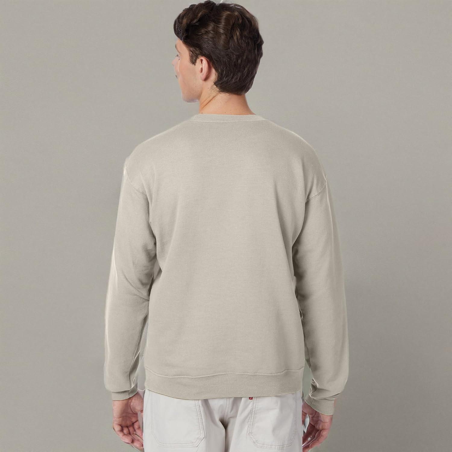 imageHanes Mens EcoSmart Sweatshirt 2 PackSand 1 Pack