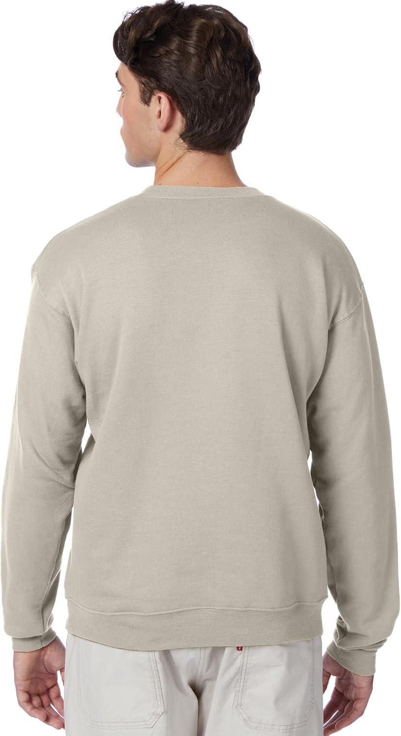 imageHanes Mens EcoSmart Sweatshirt 2 PackSand 1 Pack
