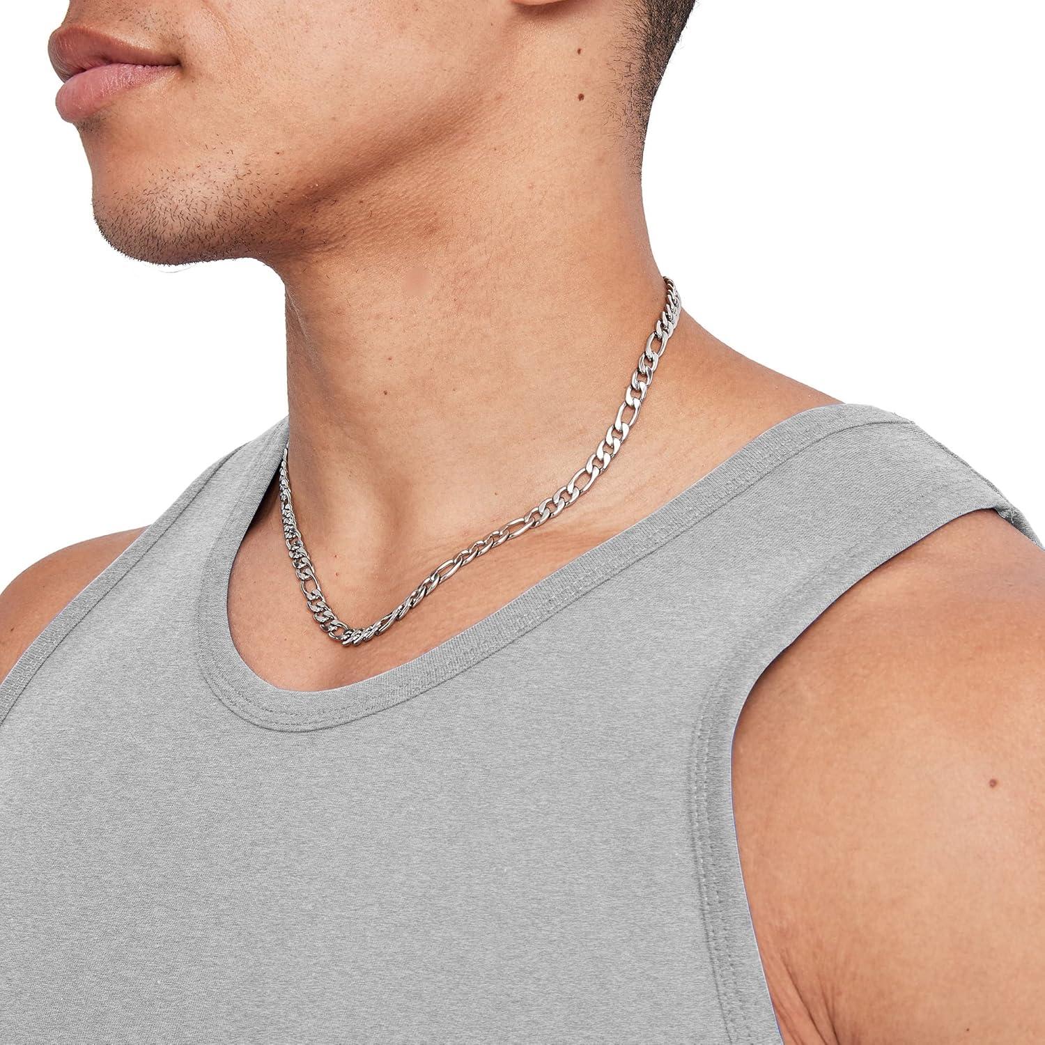 imageHanes Mens Essentials Tank Top Pack Midweight Cotton Tanks Sleeveless Shirts 3PackLight Steel