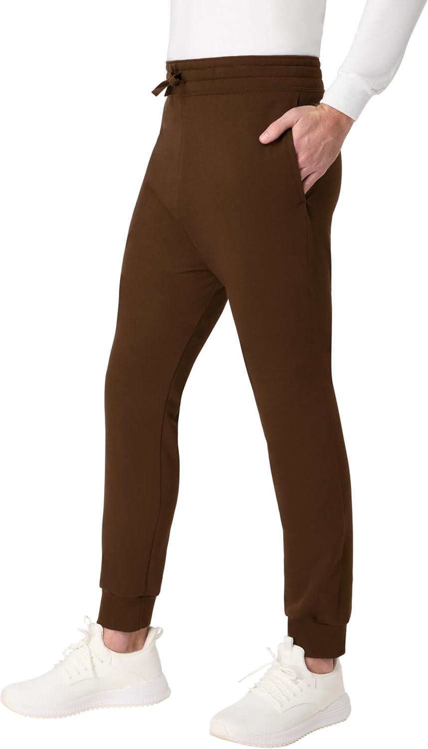 imageHanes Mens Joggers EcoSmart Fleece Sweatpants for Men Mens Lounge Pants 305quotArmy Brown