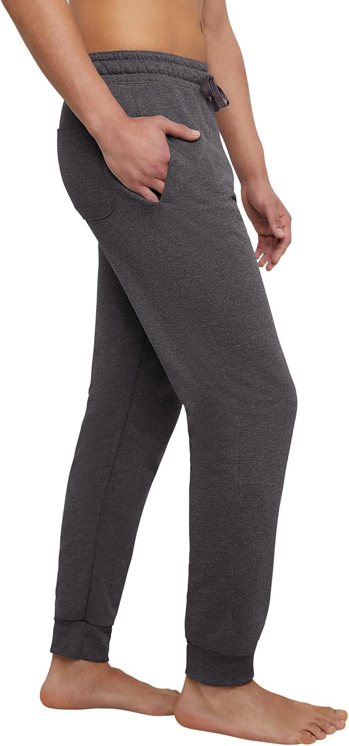 imageHanes Mens Joggers EcoSmart Fleece Sweatpants for Men Mens Lounge Pants 305quotCharcoal Heather