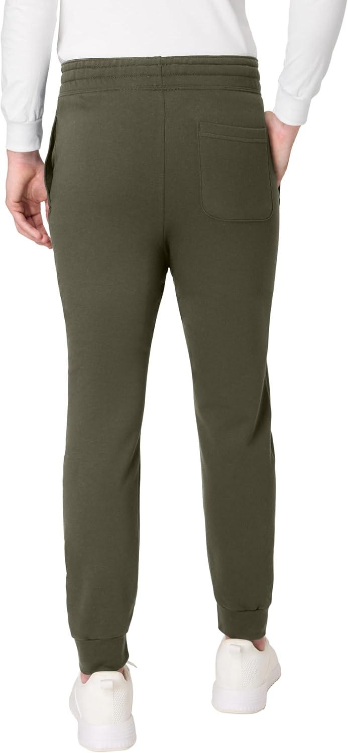 imageHanes Mens Joggers EcoSmart Fleece Sweatpants for Men Mens Lounge Pants 305quotFatigue Green