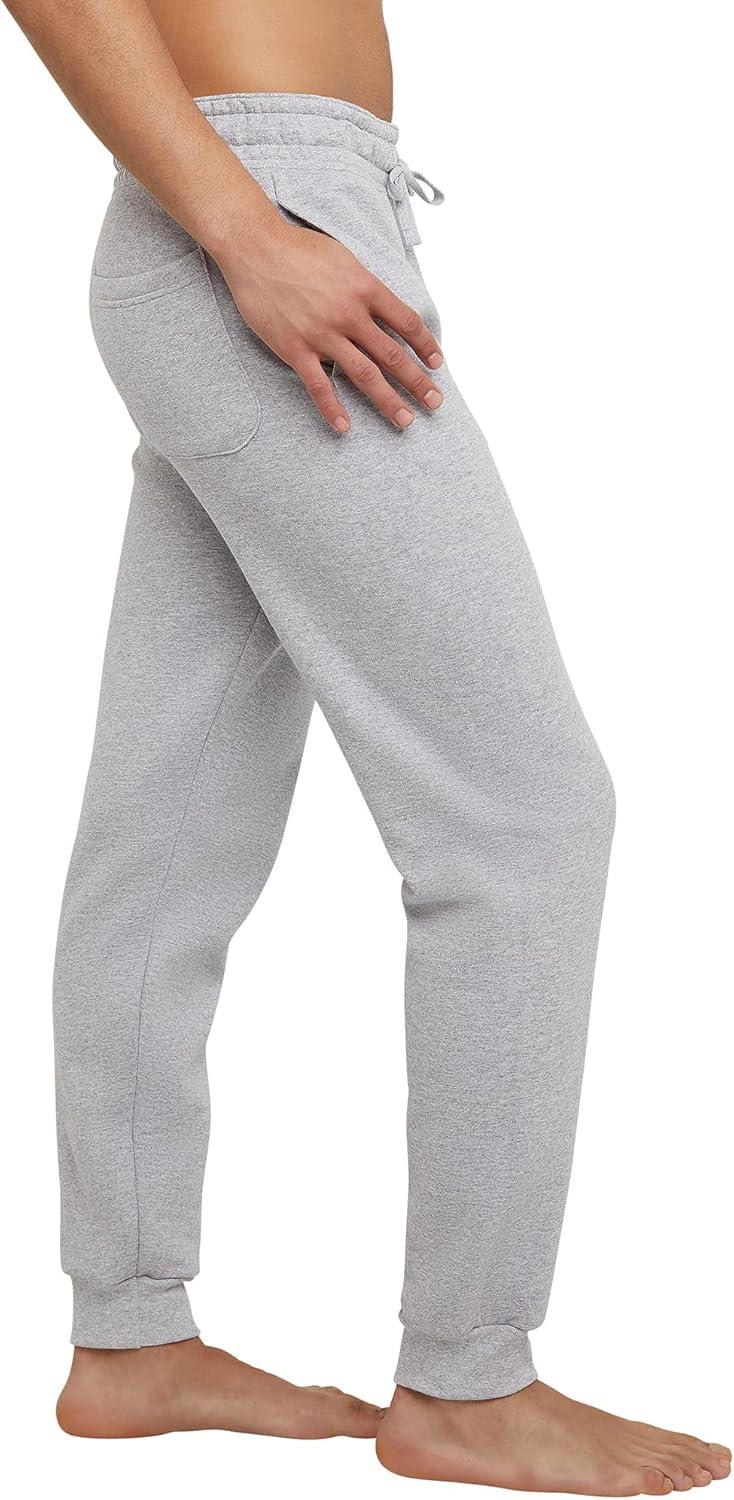imageHanes Mens Joggers EcoSmart Fleece Sweatpants for Men Mens Lounge Pants 305quotLight Steel