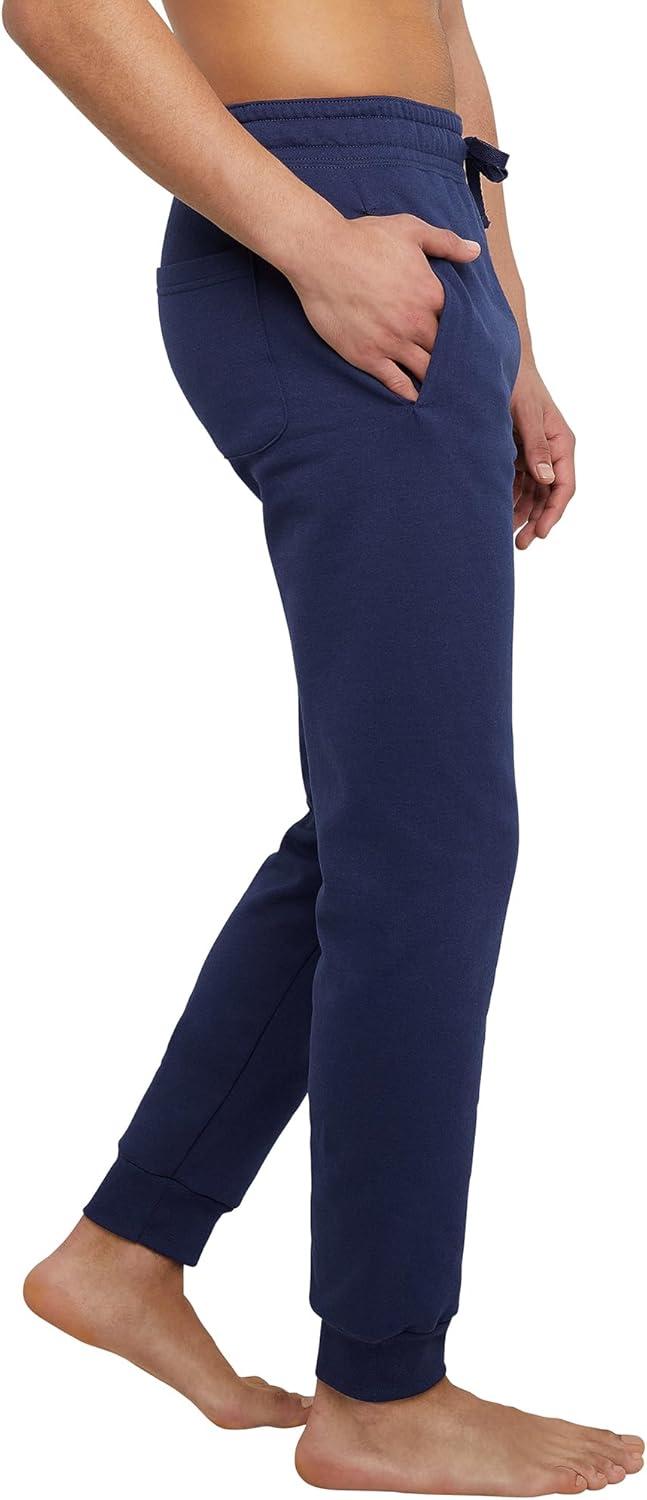 imageHanes Mens Joggers EcoSmart Fleece Sweatpants for Men Mens Lounge Pants 305quotNavy