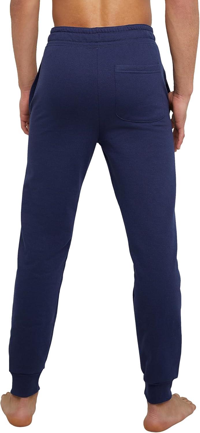 imageHanes Mens Joggers EcoSmart Fleece Sweatpants for Men Mens Lounge Pants 305quotNavy