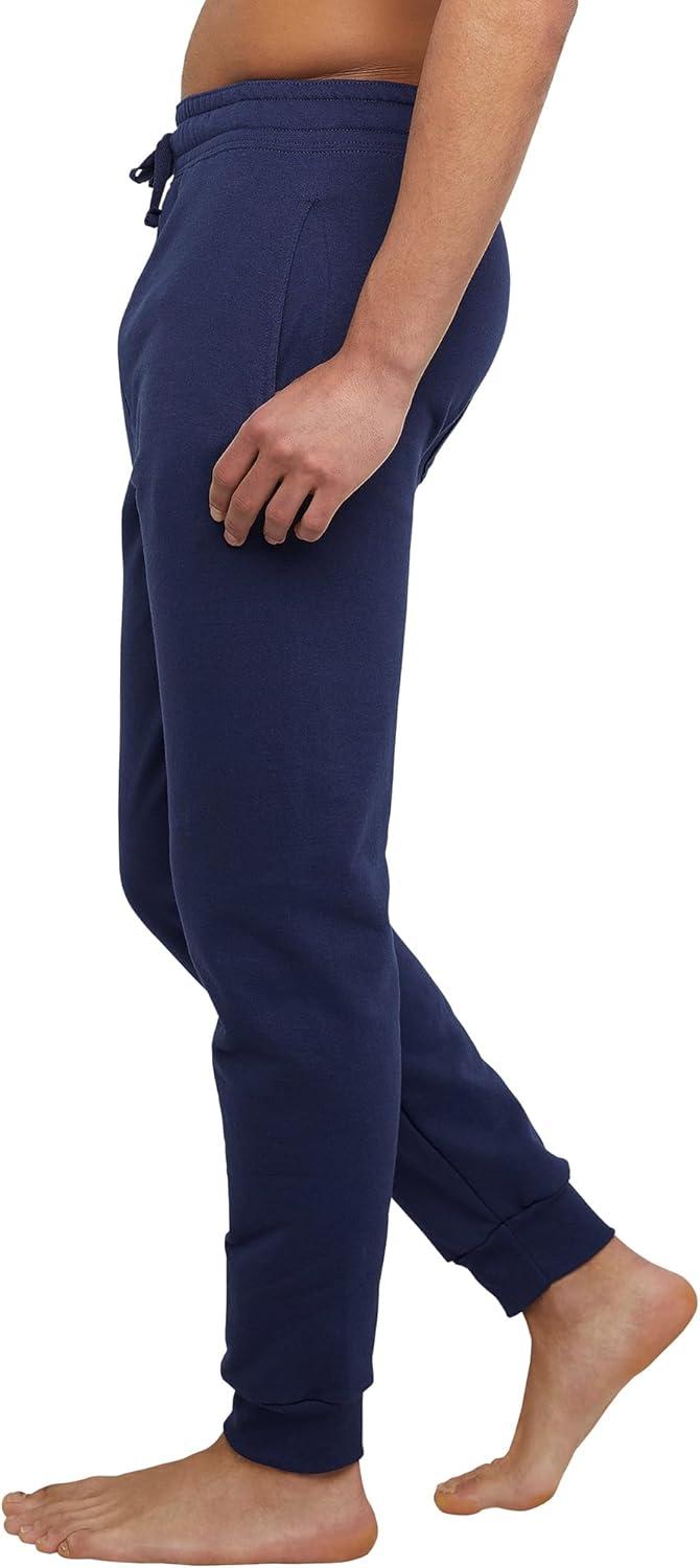 imageHanes Mens Joggers EcoSmart Fleece Sweatpants for Men Mens Lounge Pants 305quotNavy