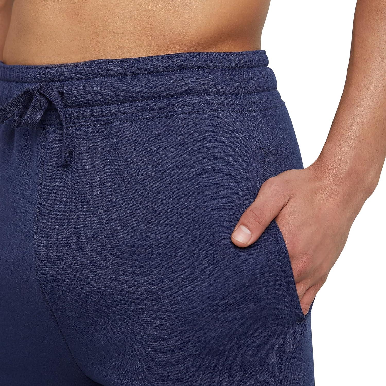 imageHanes Mens Joggers EcoSmart Fleece Sweatpants for Men Mens Lounge Pants 305quotNavy