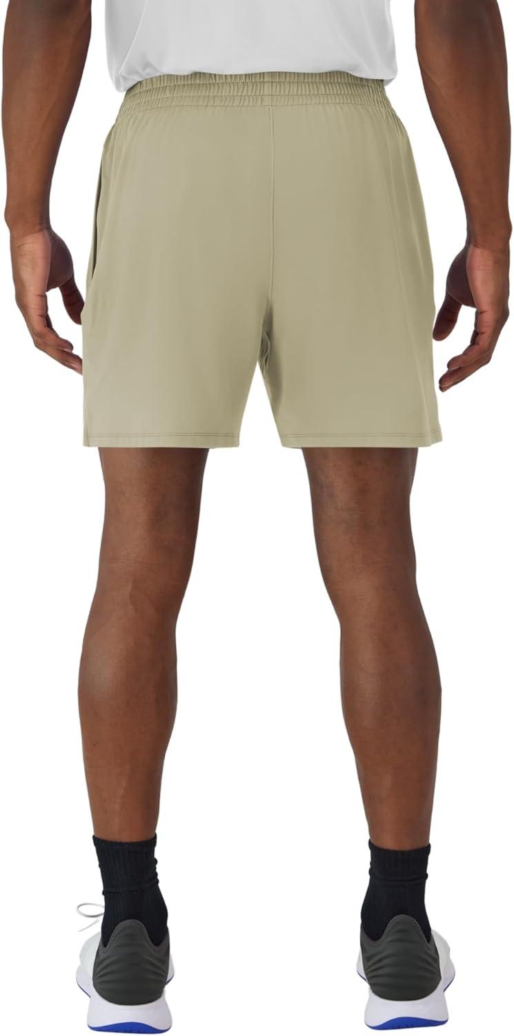 imageHanes Mens Moves Performance Shorts Athletic MoistureWicking Shorts with Pockets 6 InseamAlfalfa