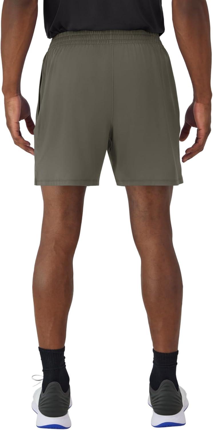 imageHanes Mens Moves Performance Shorts Athletic MoistureWicking Shorts with Pockets 6 InseamGrey Encore