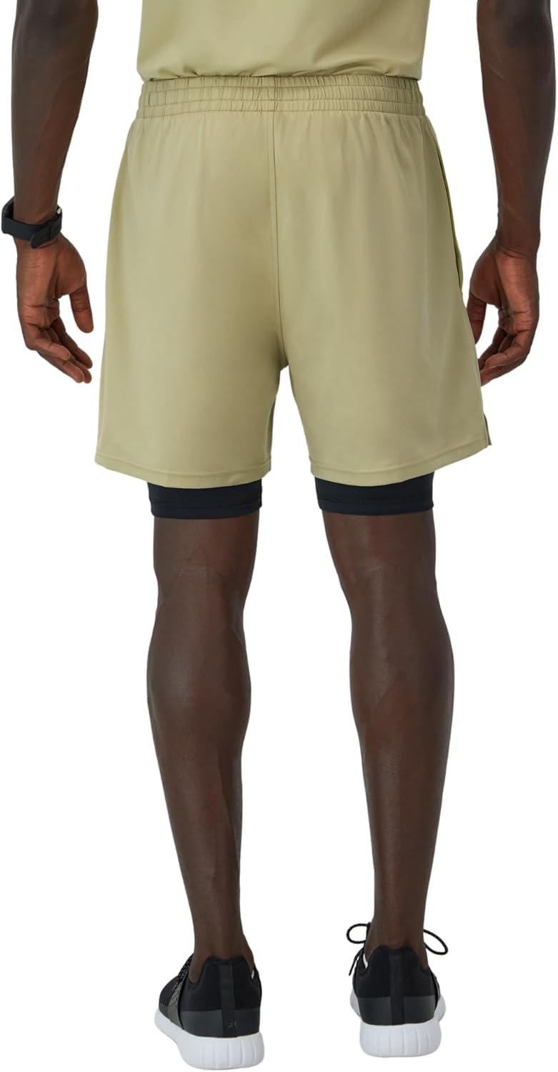 imageHanes Mens Moves Workout Boxer Brief Liner ampamp Total Support Pouch MoistureWicking Shorts 5 InseamAlfalfaBlack