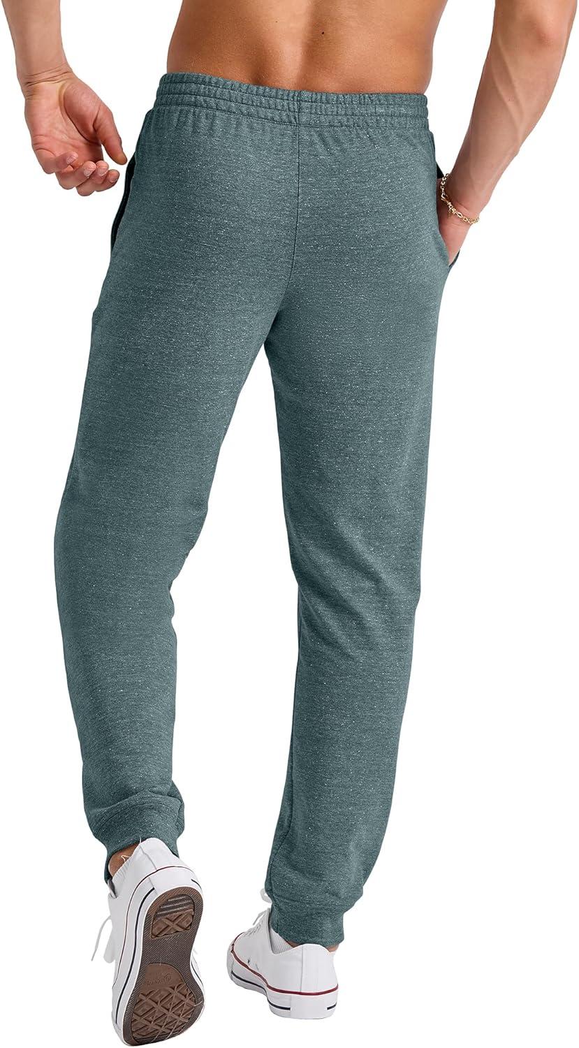 imageHanes Mens Originals French Terry Joggers Lightweight Sweatpants with Pockets 30quot InseamCactus Pe Heather