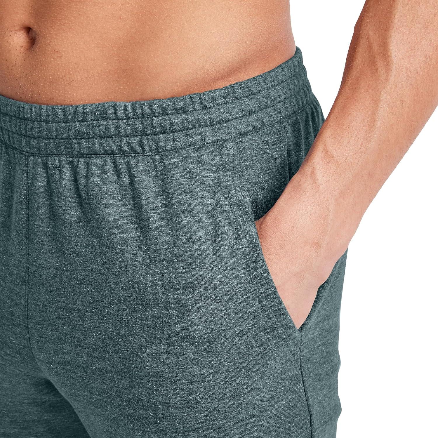 imageHanes Mens Originals French Terry Joggers Lightweight Sweatpants with Pockets 30quot InseamCactus Pe Heather