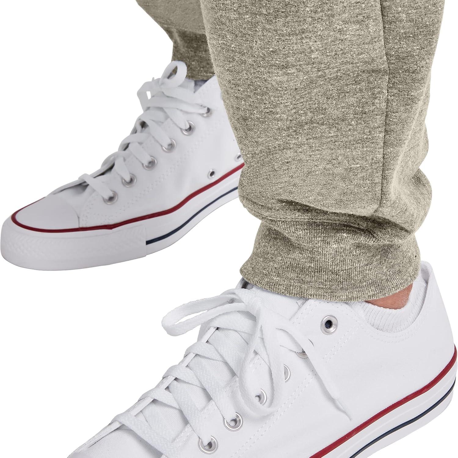 imageHanes Mens Originals French Terry Joggers Lightweight Sweatpants with Pockets 30quot InseamCamouflage Green Pe Heather