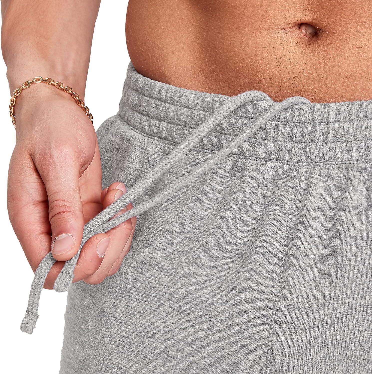 imageHanes Mens Originals French Terry Joggers Lightweight Sweatpants with Pockets 30quot InseamConcrete Pe Heather