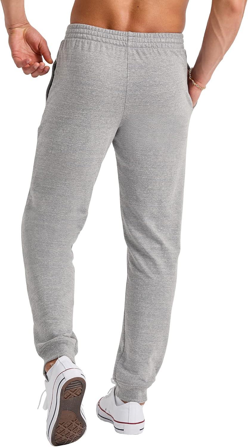 imageHanes Mens Originals French Terry Joggers Lightweight Sweatpants with Pockets 30quot InseamConcrete Pe Heather