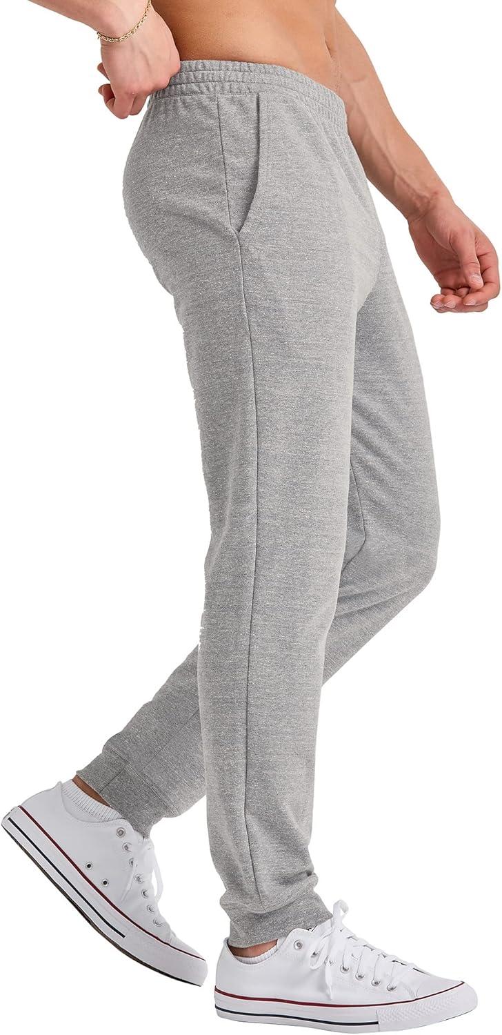 imageHanes Mens Originals French Terry Joggers Lightweight Sweatpants with Pockets 30quot InseamConcrete Pe Heather