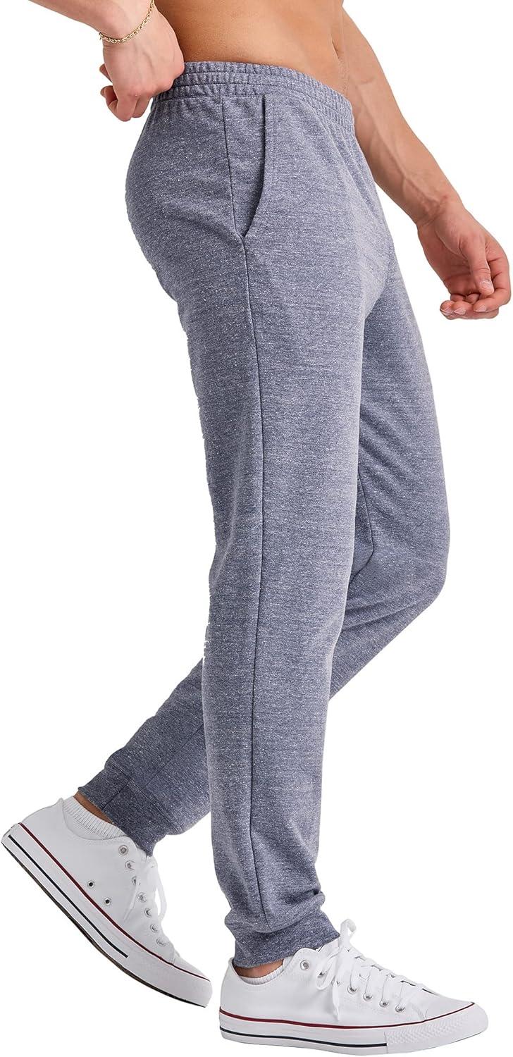 imageHanes Mens Originals French Terry Joggers Lightweight Sweatpants with Pockets 30quot InseamNavy Pe Heather