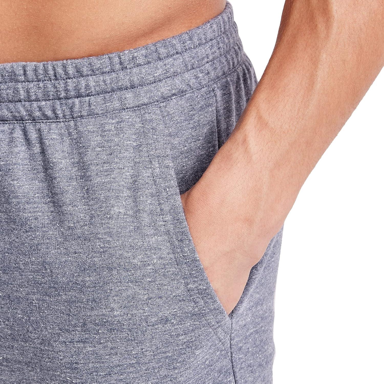 imageHanes Mens Originals French Terry Joggers Lightweight Sweatpants with Pockets 30quot InseamNavy Pe Heather