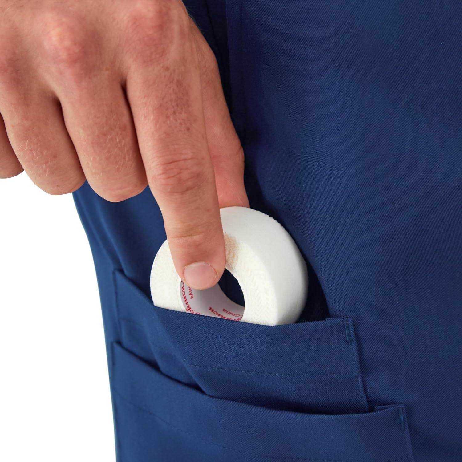 imageHanes Mens Scrubs Healthcare Joggers Scrub Joggers for Men MoistureWicking ampamp Odor Control Multiple PocketsAthletic Navy