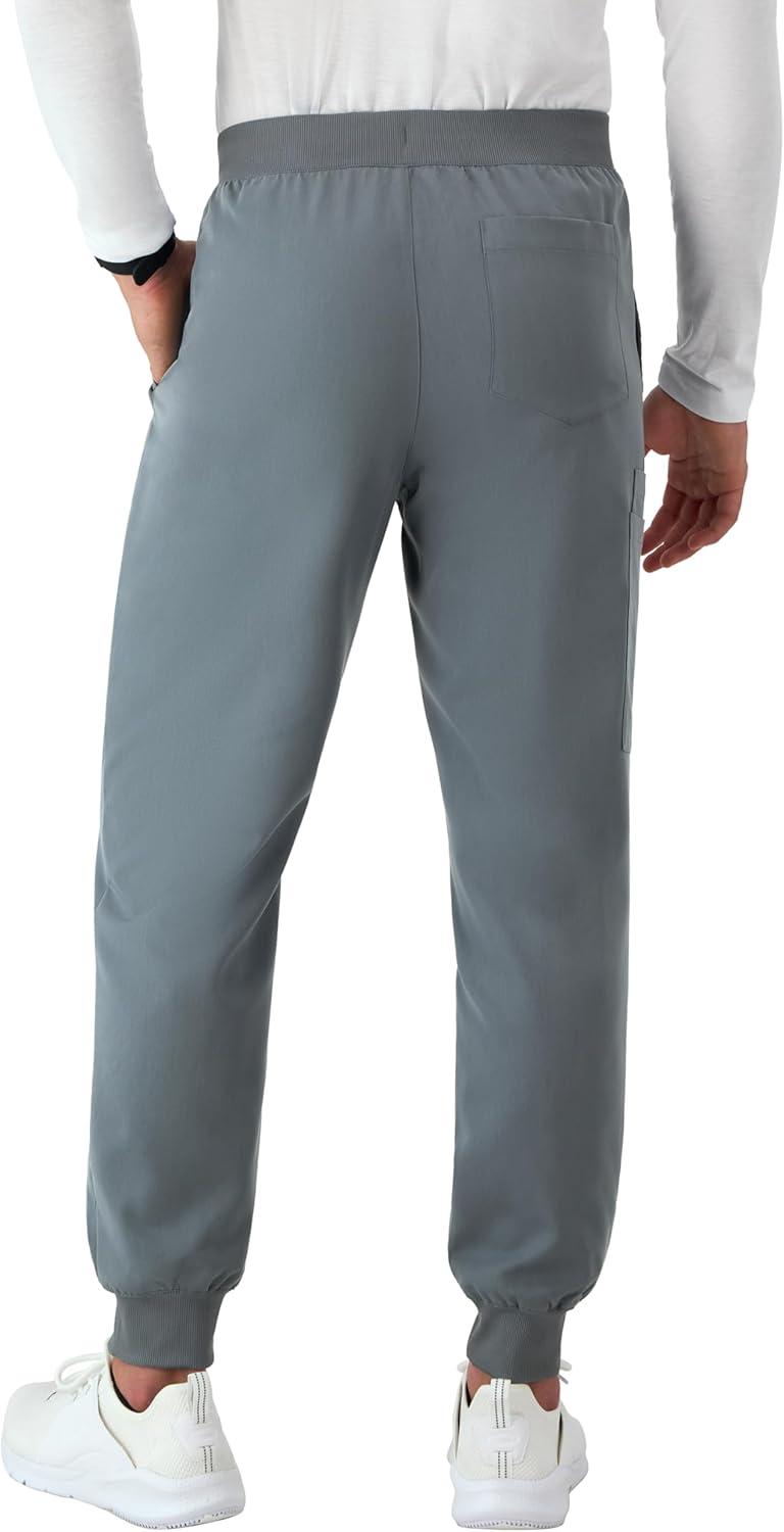 imageHanes Mens Scrubs Healthcare Joggers Scrub Joggers for Men MoistureWicking ampamp Odor Control Multiple PocketsSlate Grey