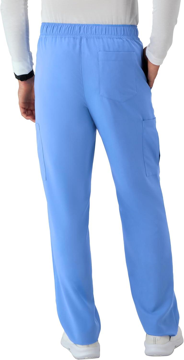 imageHanes Mens Scrubs Healthcare Pants Scrub Pants for Men MoistureWicking ampamp Odor Control 5 PocketsCeil Blue 2