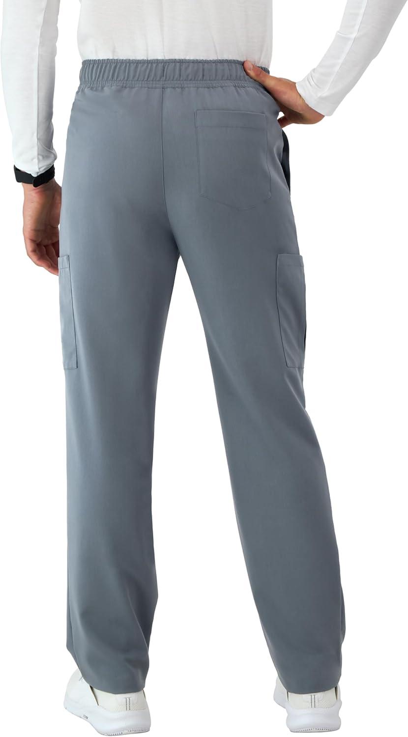 imageHanes Mens Scrubs Healthcare Pants Scrub Pants for Men MoistureWicking ampamp Odor Control 5 PocketsSlate Grey