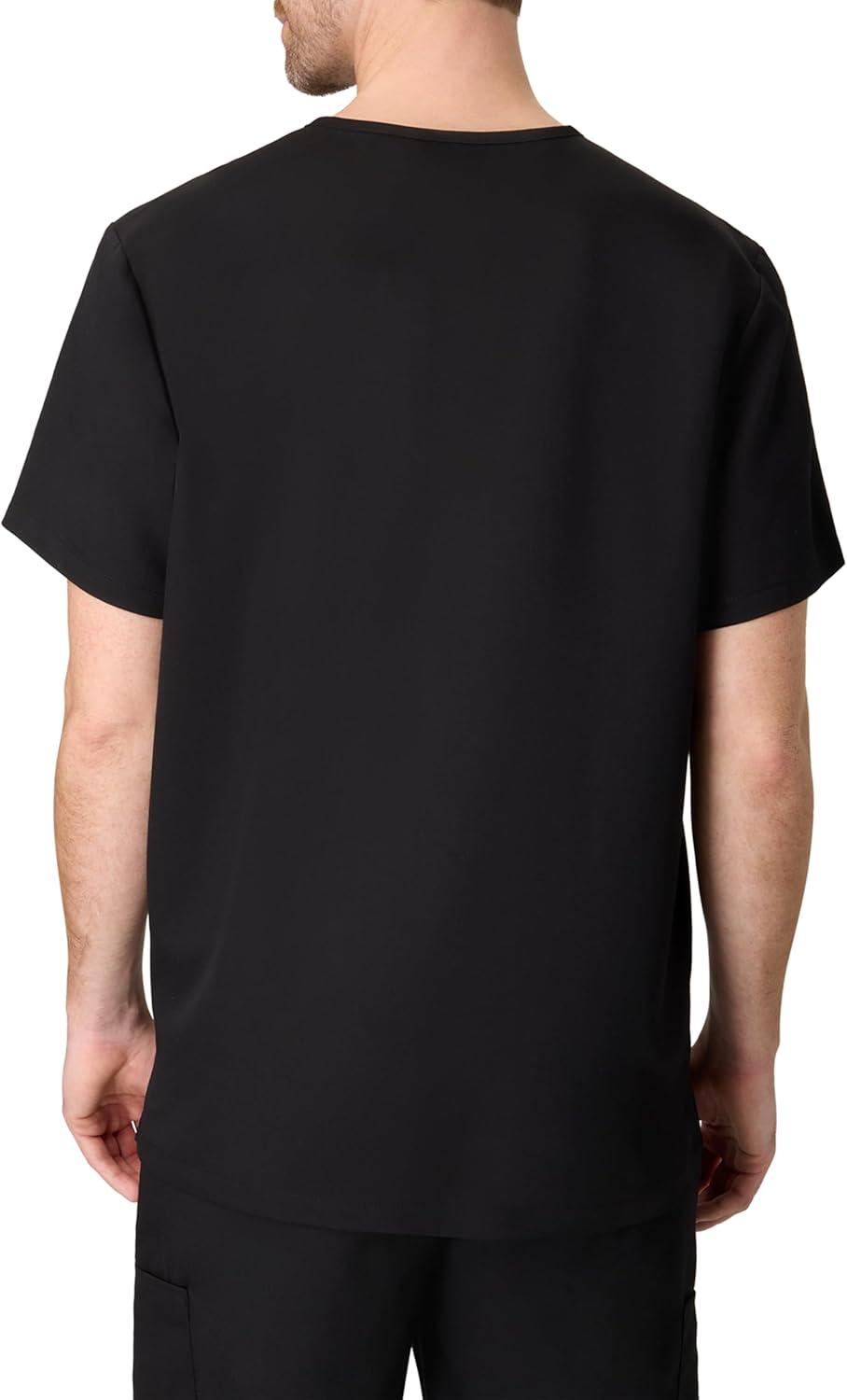 imageHanes Mens Scrubs Healthcare Top Scrub Shirt for Men MoistureWicking ampamp Odor Control One PocketNew Ebony