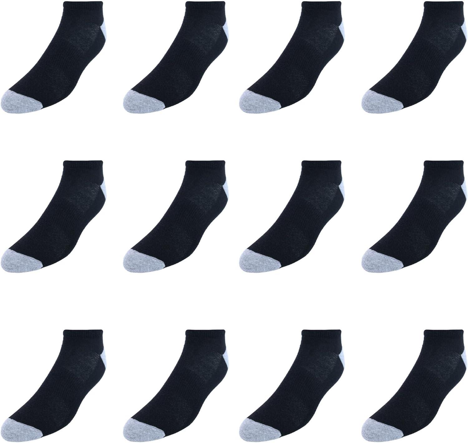 imageHanes Mens Socks XTemp Lightweight Socks Low Cut and No Show 12PackBlack