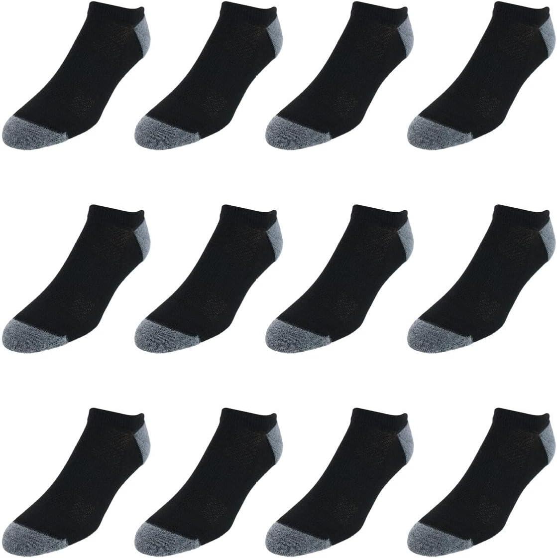 imageHanes Mens Socks XTemp Lightweight Socks Low Cut and No Show 12PackBlack