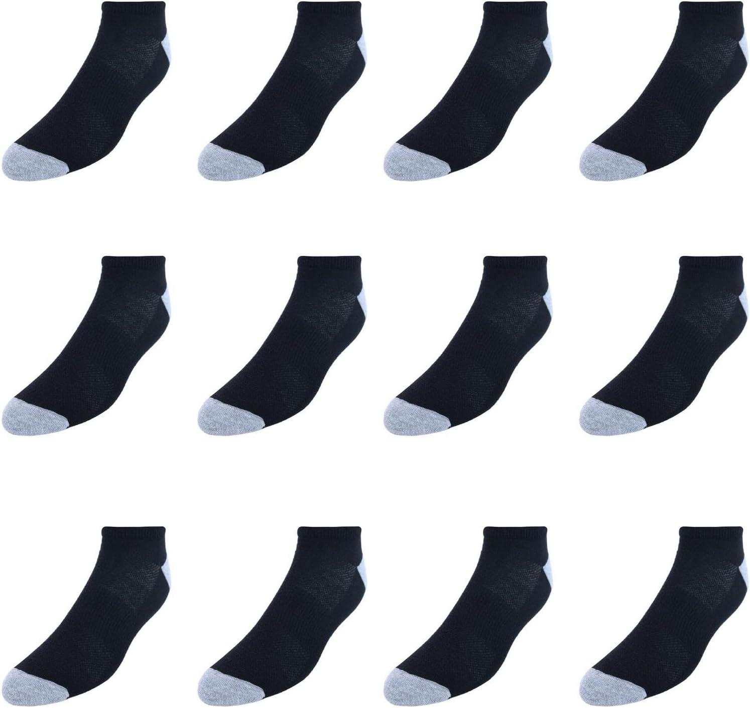 imageHanes Mens Socks XTemp Lightweight Socks Low Cut and No Show 12PackBlack