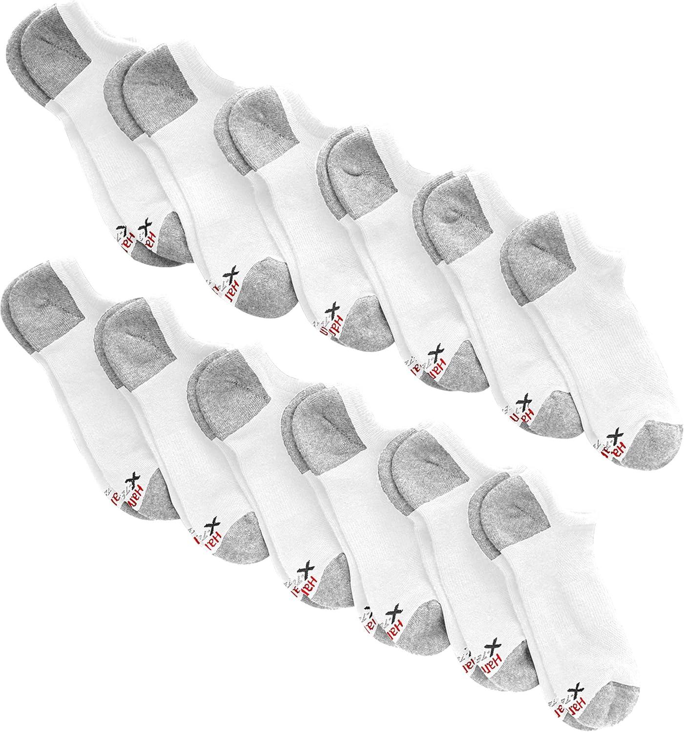 imageHanes Mens Socks XTemp Lightweight Socks Low Cut and No Show 12PackWhite