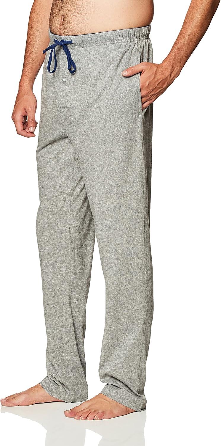 imageHanes Mens Solid Knit Sleep Pant with Pockets and DrawstringGrey