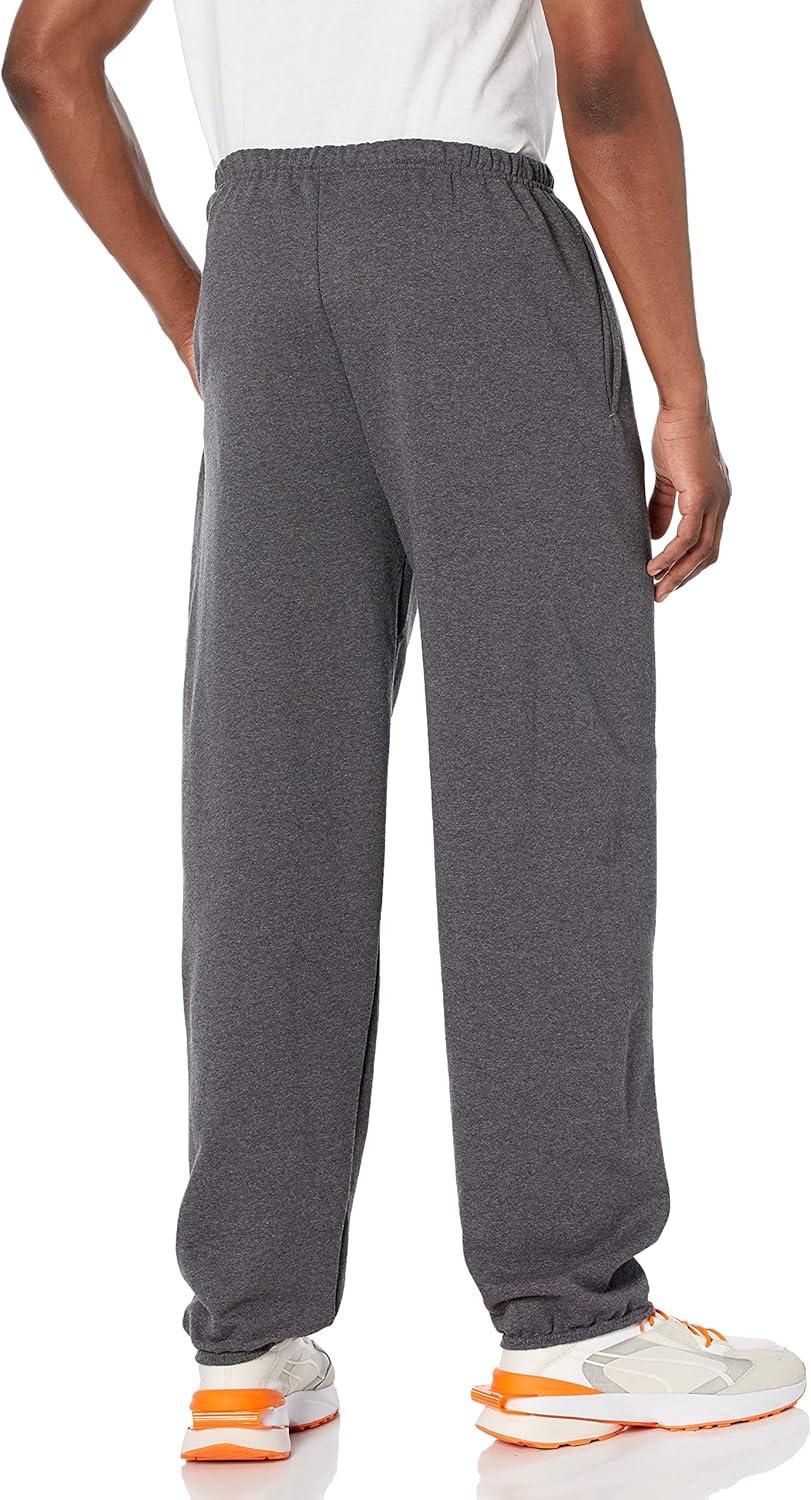 imageHanes Mens Sweatpants Ultimate Cotton Fleece Sweatpants Joggers with Pockets for MenCharcoal Heather