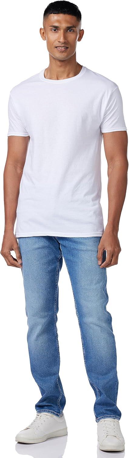 imageHanes Mens Undershirt Packs StayTucked Soft Cotton Undershirts Best Undershirts for Men WhiteBlackAsstd MultipacksWhite