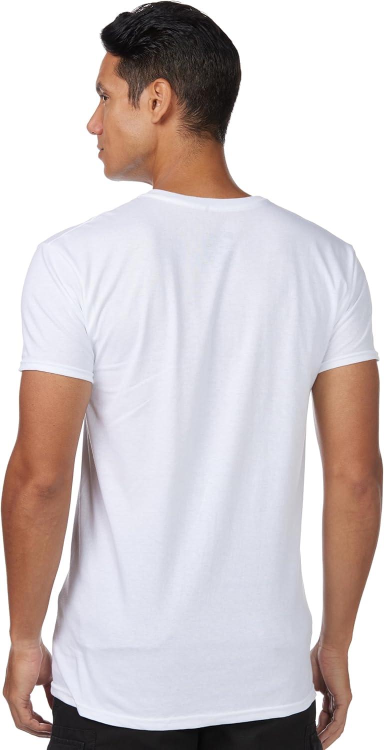 imageHanes Mens Undershirt Packs StayTucked Soft Cotton Undershirts Best Undershirts for Men WhiteBlackAsstd MultipacksWhite