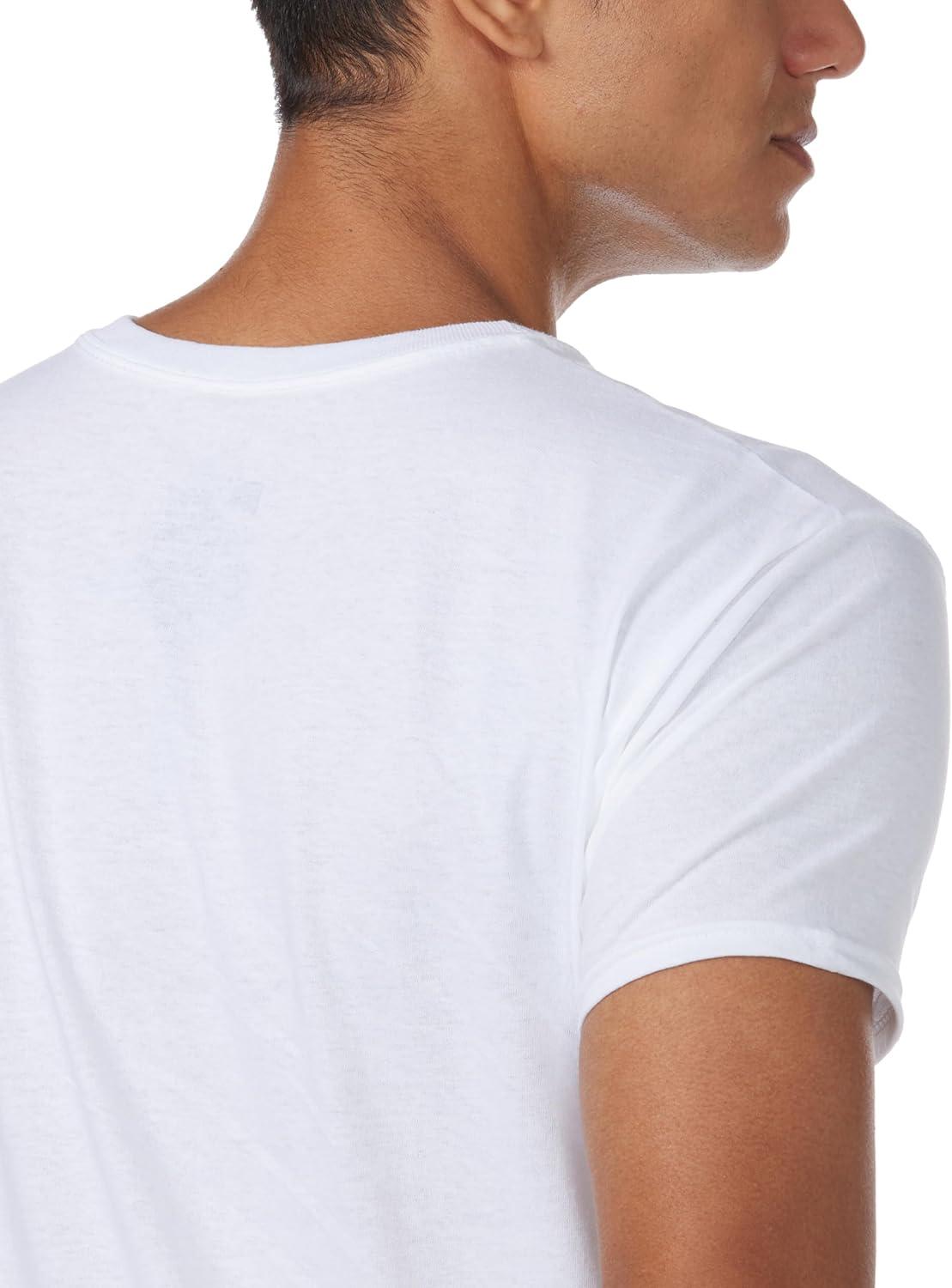 imageHanes Mens Undershirt Packs StayTucked Soft Cotton Undershirts Best Undershirts for Men WhiteBlackAsstd MultipacksWhite