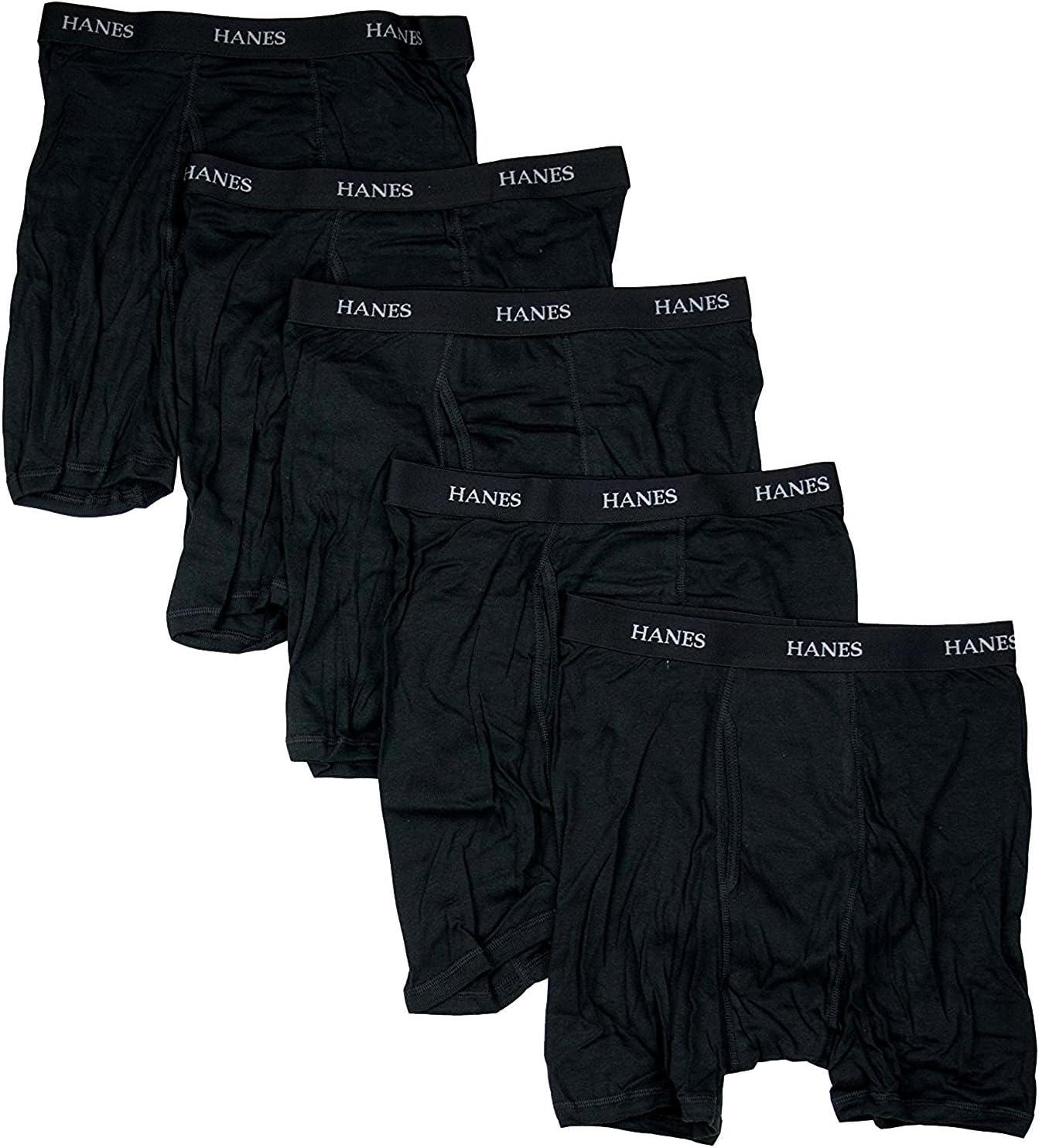 imageHanes Mens Underwear Boxer Briefs Pack Moisturewicking Underwear for Men Breathable Cool ampamp Breathable CottonAssorted