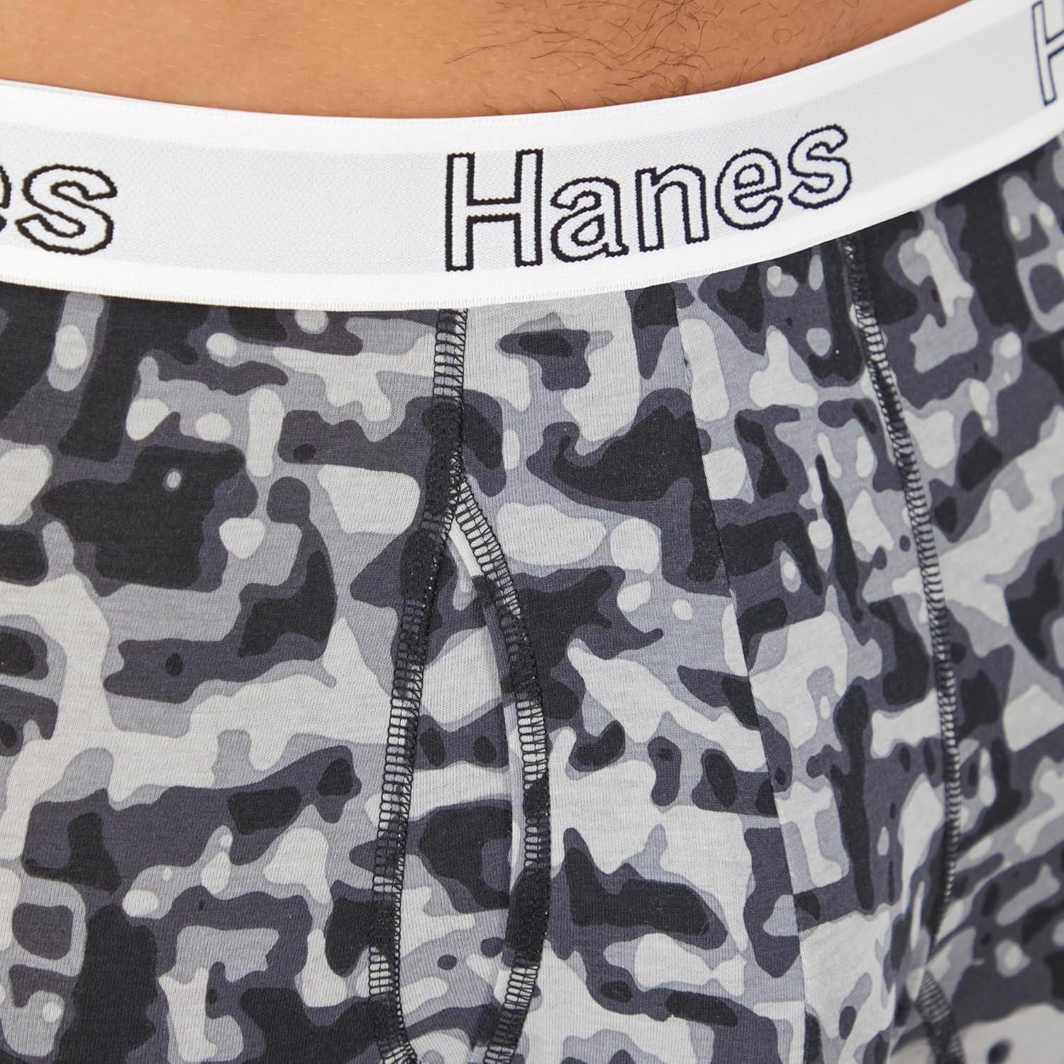 imageHanes Mens Underwear Boxer Briefs or LongLeg Boxer Briefs Pack 3 Pack NoRideUp StretchCotton Men ClothingBlackCranberry Concrete 3pack