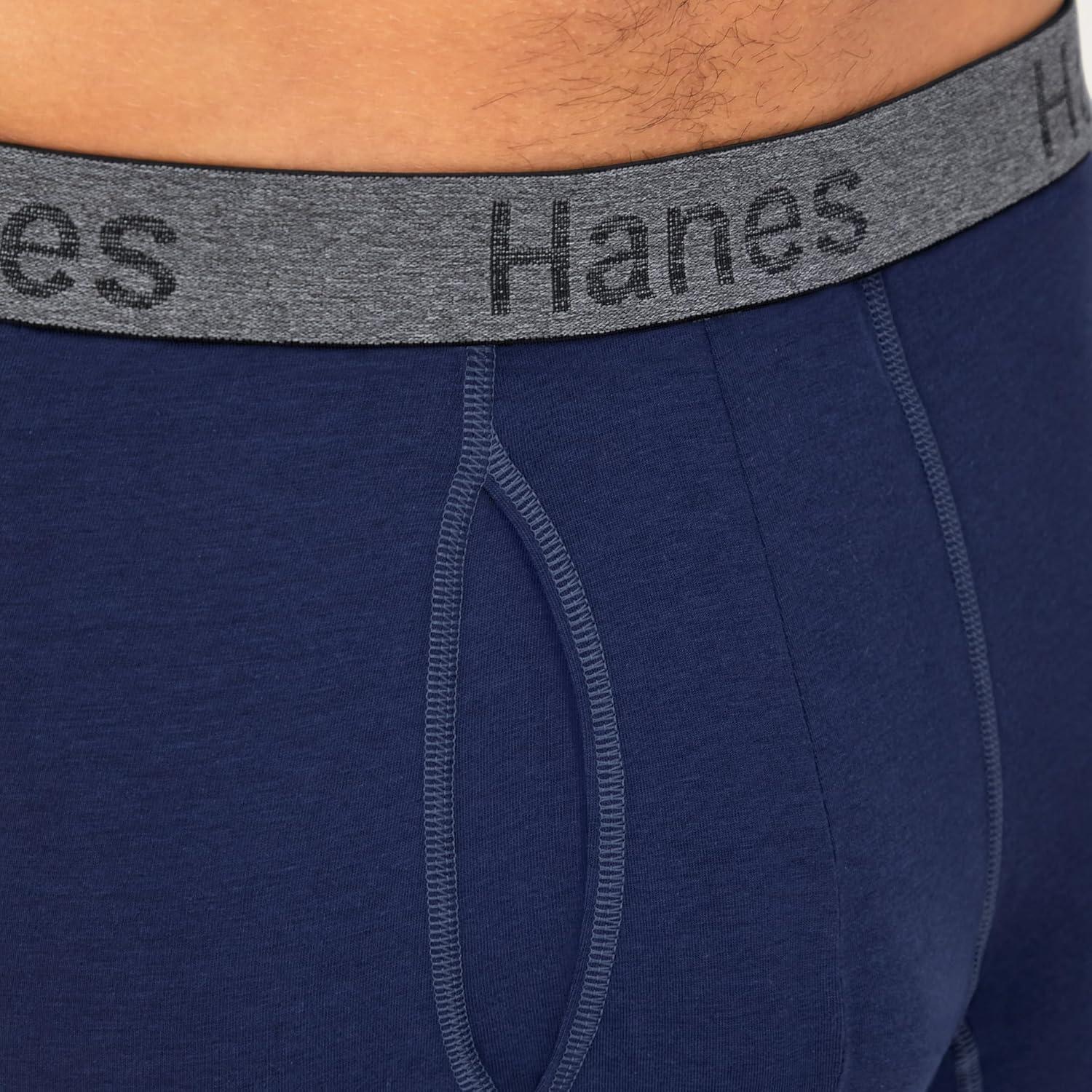 imageHanes Mens Underwear Boxer Briefs or LongLeg Boxer Briefs Pack 3 Pack NoRideUp StretchCotton Men ClothingNavyGreyBlack