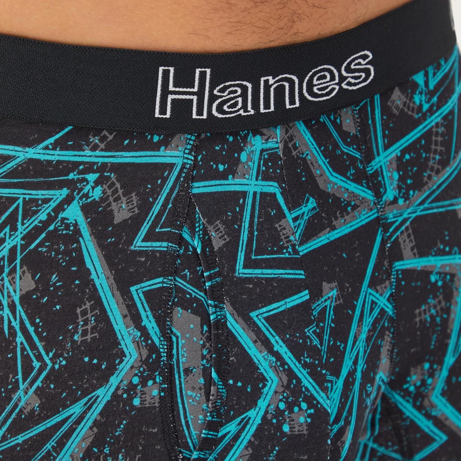 imageHanes Mens Underwear Boxer Briefs or LongLeg Boxer Briefs Pack 3 Pack NoRideUp StretchCotton Men ClothingTurquoiseConcreteBlack 3pack