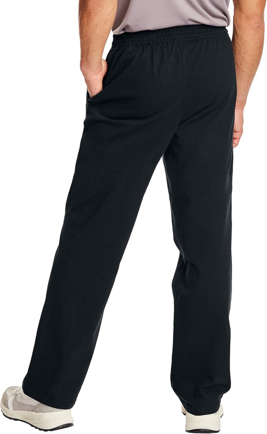 imageHanes Mens XTemp Jersey Pocket PantBlack
