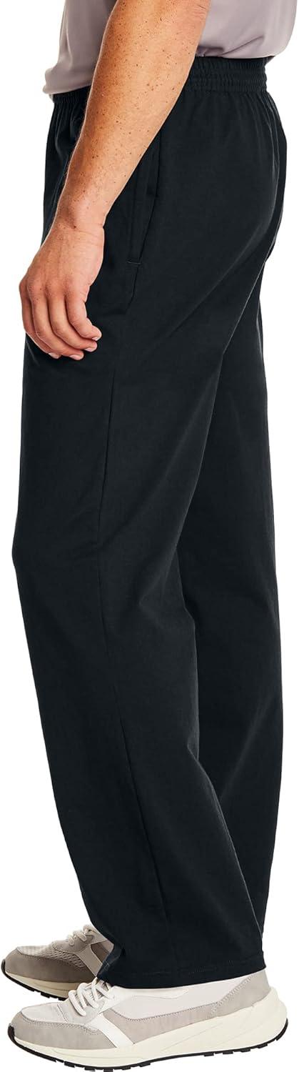 imageHanes Mens XTemp Jersey Pocket PantBlack