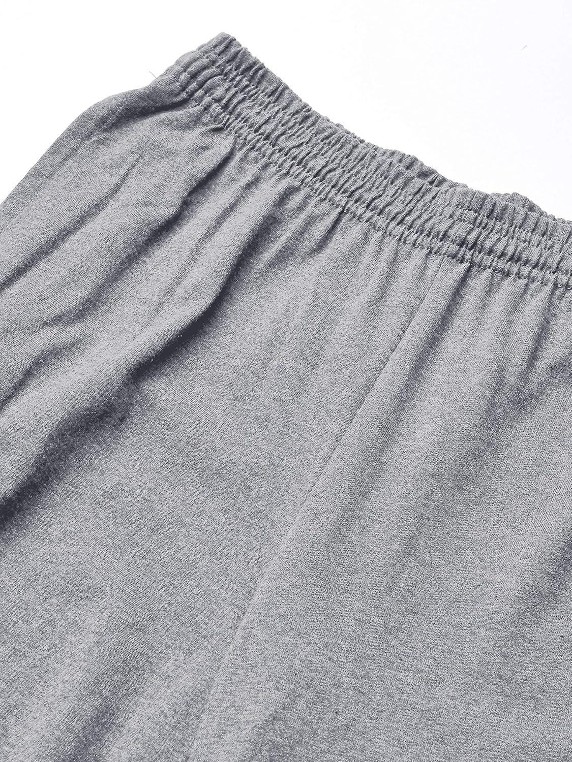 imageHanes Mens XTemp Jersey Pocket PantLight Steel