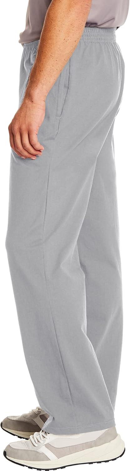 imageHanes Mens XTemp Jersey Pocket PantLight Steel