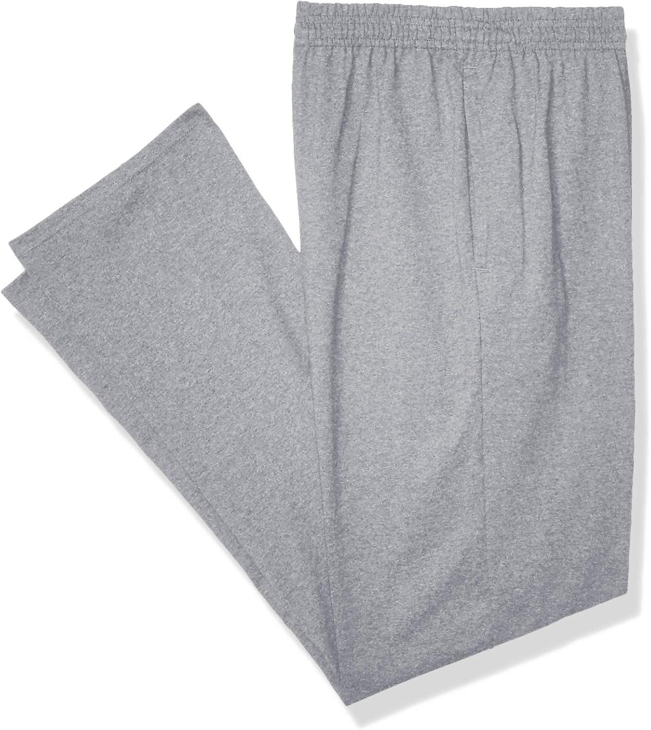 imageHanes Mens XTemp Jersey Pocket PantLight Steel